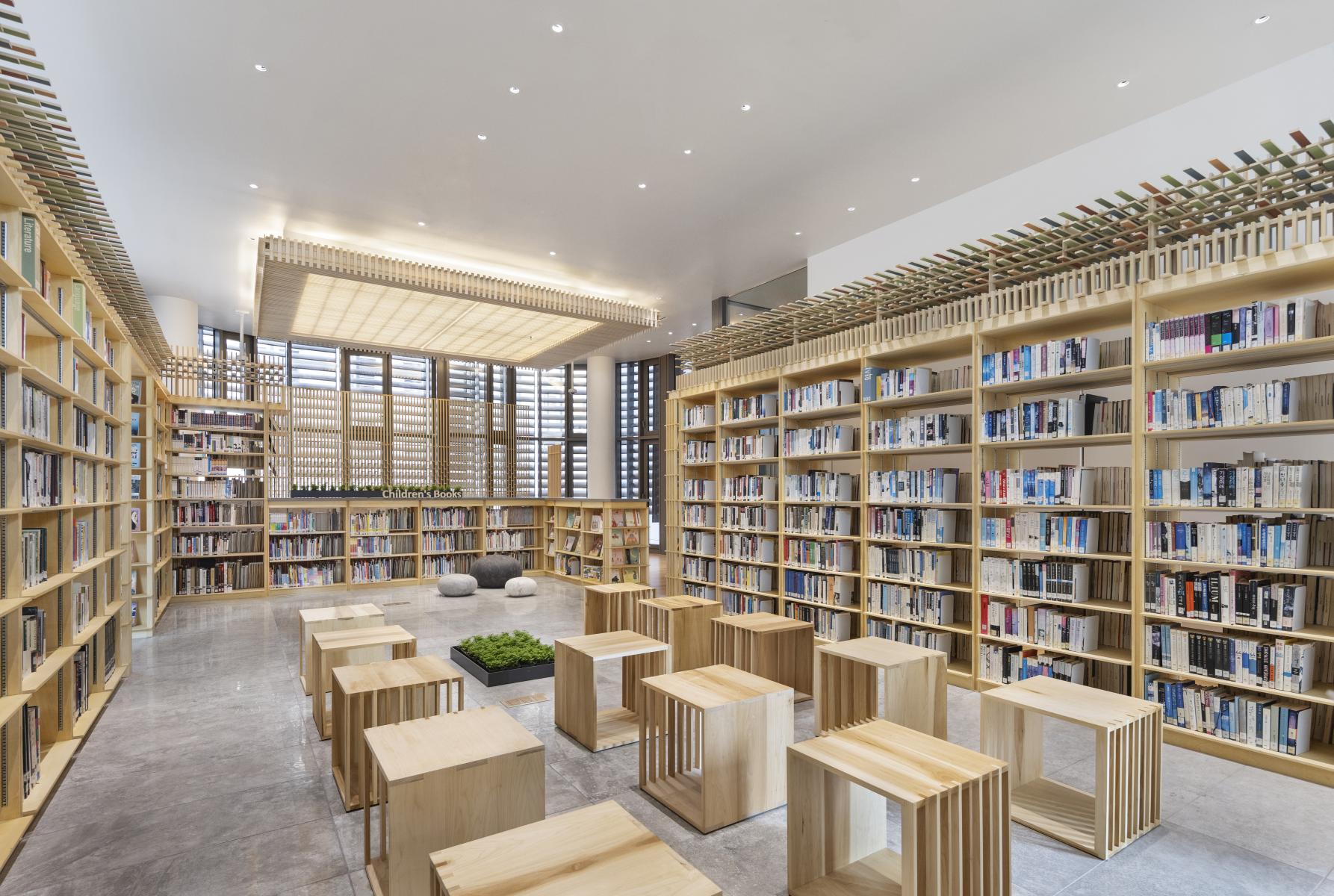 Library Int Assembled Void - Library at New York Korea Center